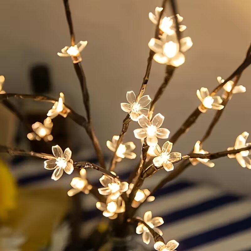 1/2 Stück 20LED Kirschblütenba – Desk Setup Lamp Bewertung und Preis