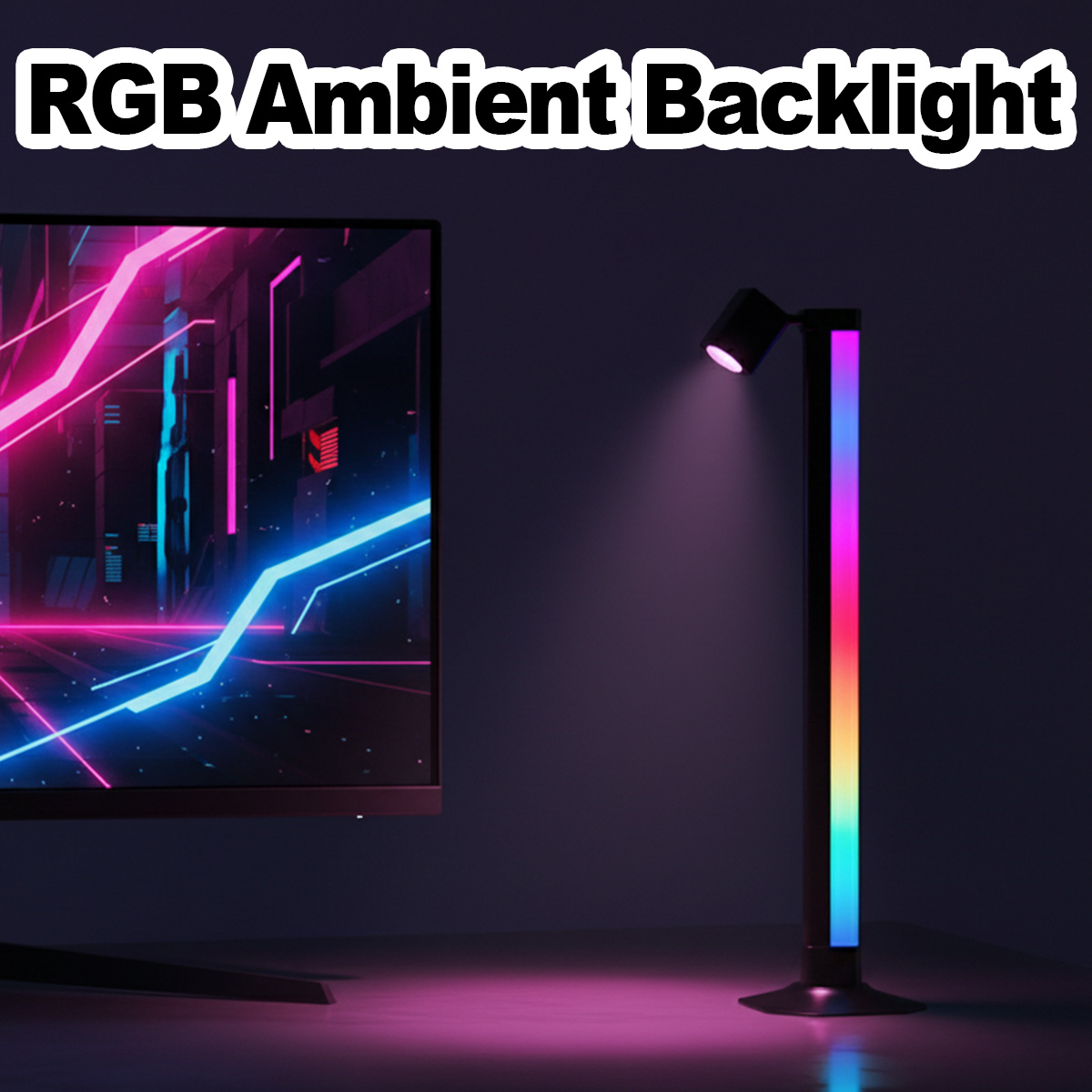 Smarte LED-Lichtleiste RGB mit – Desk Setup With Tv Bewertung und Preis